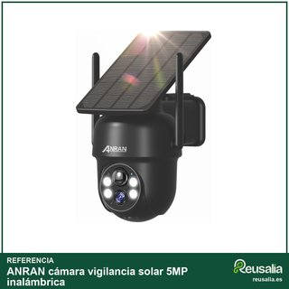 ANRAN cámara vigilancia solar 5MP inalámbrica