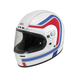 Casco Moto Integral Garibaldi sedona blanco mate
