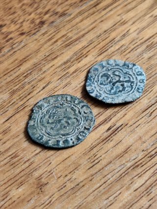 2 Monedas Medievales Españolas