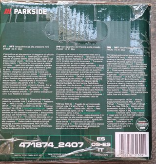 Hidrolimpiadora Parkside Silent 1400W
