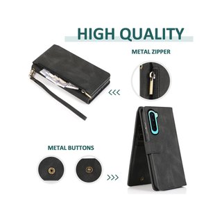 Asuwish funda cartera piel soporte tarjetas