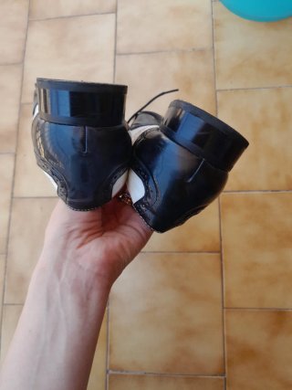 Scarpe uomo vintage Rossellini bianco nero