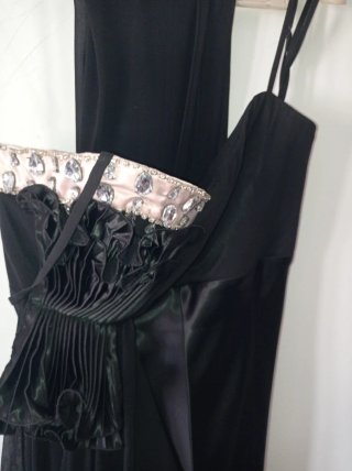 Abito lungo Impero Couture nero taglia 44