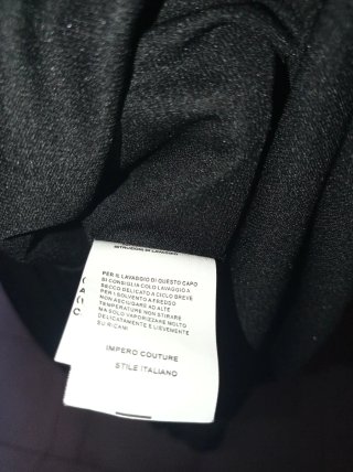 Abito lungo Impero Couture nero taglia 44