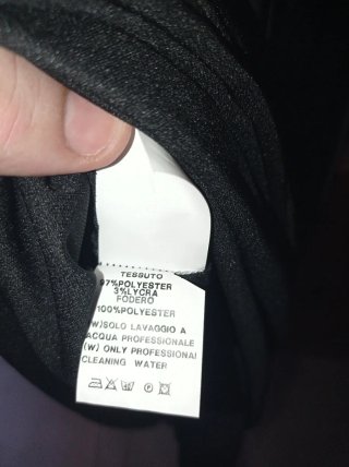 Abito lungo Impero Couture nero taglia 44