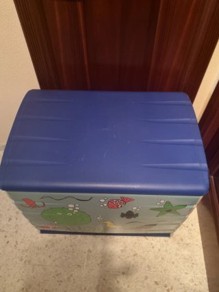 Baúl Juguetes de RESINA Leroy Merlin Azul/Verde.