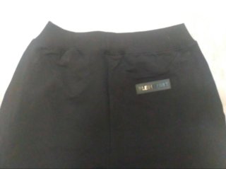 Philipp Plein Sport Pantalón Negro Rayas Blancas