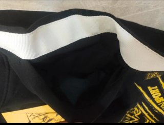 Philipp Plein Sport Pantalón Negro Rayas Blancas