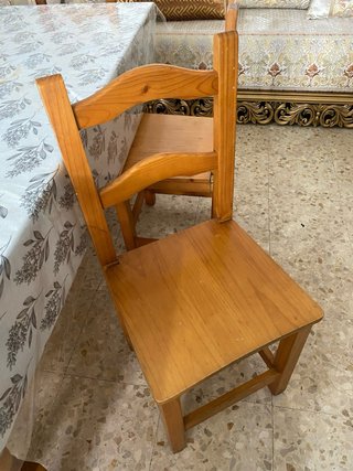 Comedor: Mesa 180x80 + 6 Sillas Madera