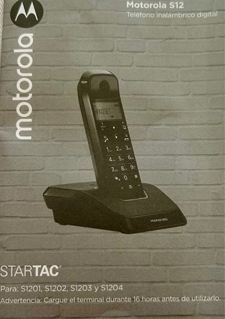 *Teléfonos Inalámbricos Motorola (Amarillo y Negro