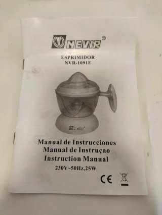 Exprimidor Eléctrico Nevir 500ml