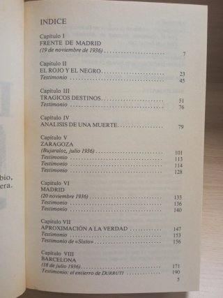 La muerte de Durruti Joan Llarch 1983