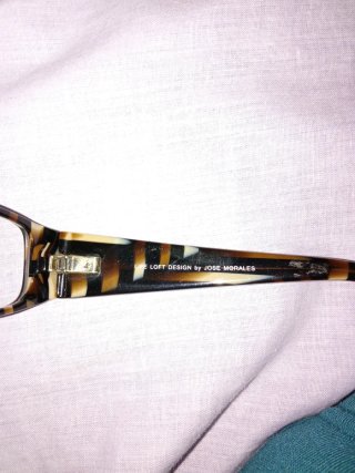 Montura de gafas Sunoptic morado y marrón