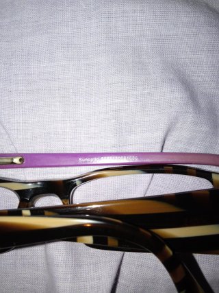 Montura de gafas Sunoptic morado y marrón