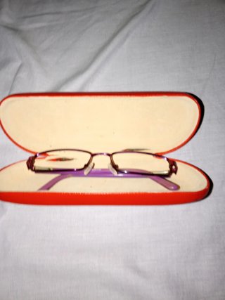 Montura de gafas Sunoptic morado y marrón