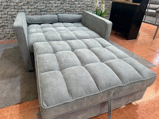 Sofá Cama 2 Plazas Gris Tela