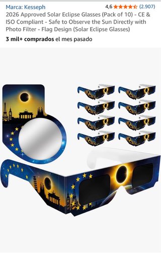Gafas Eclipse Solar Kesseph (Pack 10)