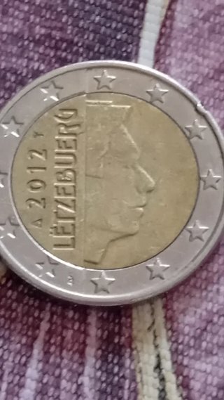 Moneda 2€ Luxemburgo 2012