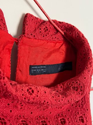 Vestido rojo estilo Twiggy
