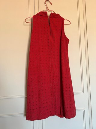 Vestido rojo estilo Twiggy