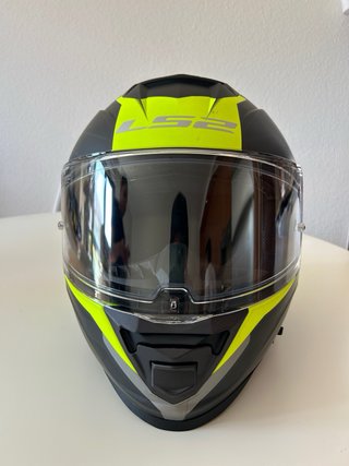 Casco LS2 Storm V1 Negro/Amarillo Flúor  Talla L