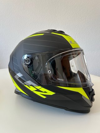 Casco LS2 Storm V1 Negro/Amarillo Flúor  Talla L