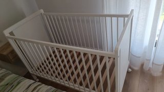 Cuna colecho bebé con colchón