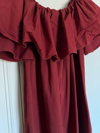 Vestido rojo con volantes