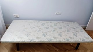 Base Tapizada Pikolin 90x190 + 4 Patas