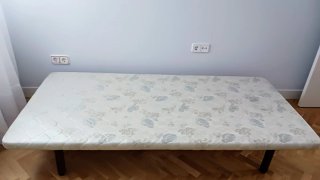 Base Tapizada Pikolin 90x190 + 4 Patas