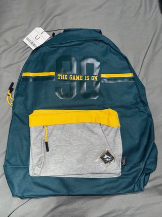 Mochila Tenth verde y amarilla