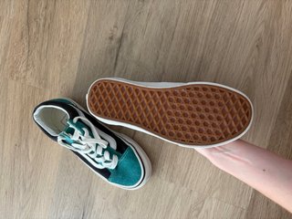 Zapatos Vans Old Skool Verdes y Negros