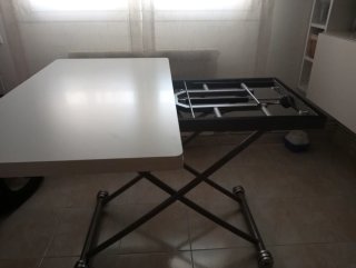 Mesa comedor,elevable y extensible de 100x57(114ab