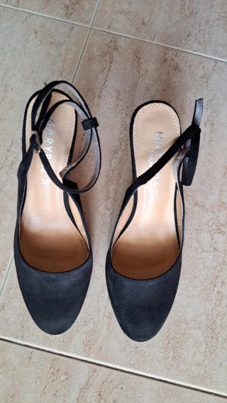 Sandalias tacón Marypaz negras talla 38