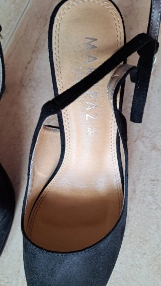 Sandalias tacón Marypaz negras talla 38