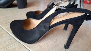 Sandalias tacón Marypaz negras talla 38