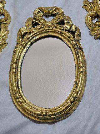 Lote 3 Espejos Barrocos Dorados 23 euros C/U.