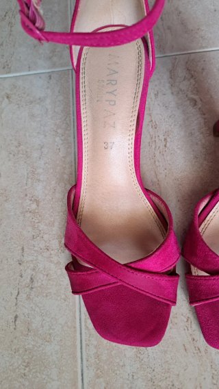 Sandalias tacón Marypaz rosa talla 37