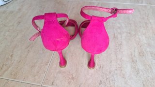 Sandalias tacón Marypaz rosa talla 37
