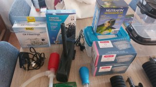 Lote productos de acuario
