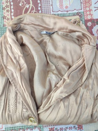 Chaqueta americana dorada levita