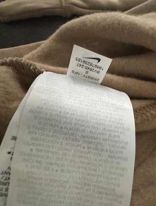Sudadera Nike con capucha beige Talla S
