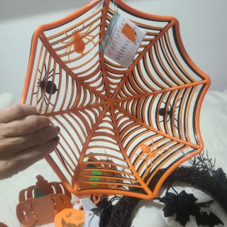 Accesorios Halloween: Calabazas y Telaraña