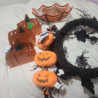Accesorios Halloween: Calabazas y Telaraña