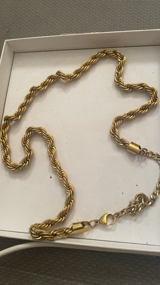 Cadena Cordón Grande Dorada