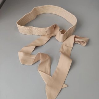 Pantalón largo beige fresquito cintura ancha