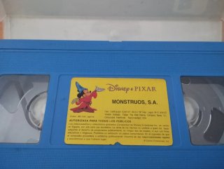 Monstruos S.A. VHS Disney Pixar Español