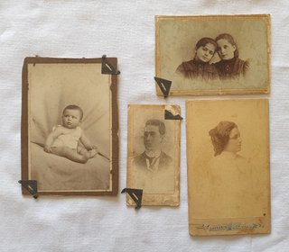 Fotografie epoca antiche albumina ritratti pz.4
