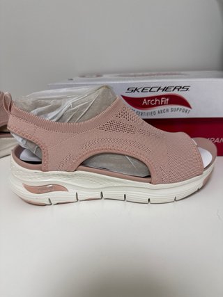 Sandalias Skechers Catchy Wave Mujer Rosa