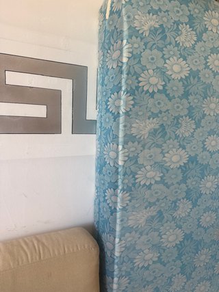 Colchón con estampado floral